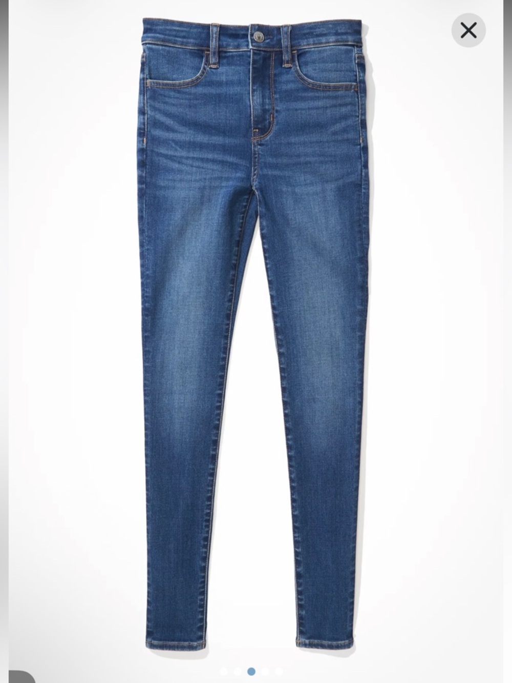 American eagle High-Rise Skinny Jeans in Medium Blue